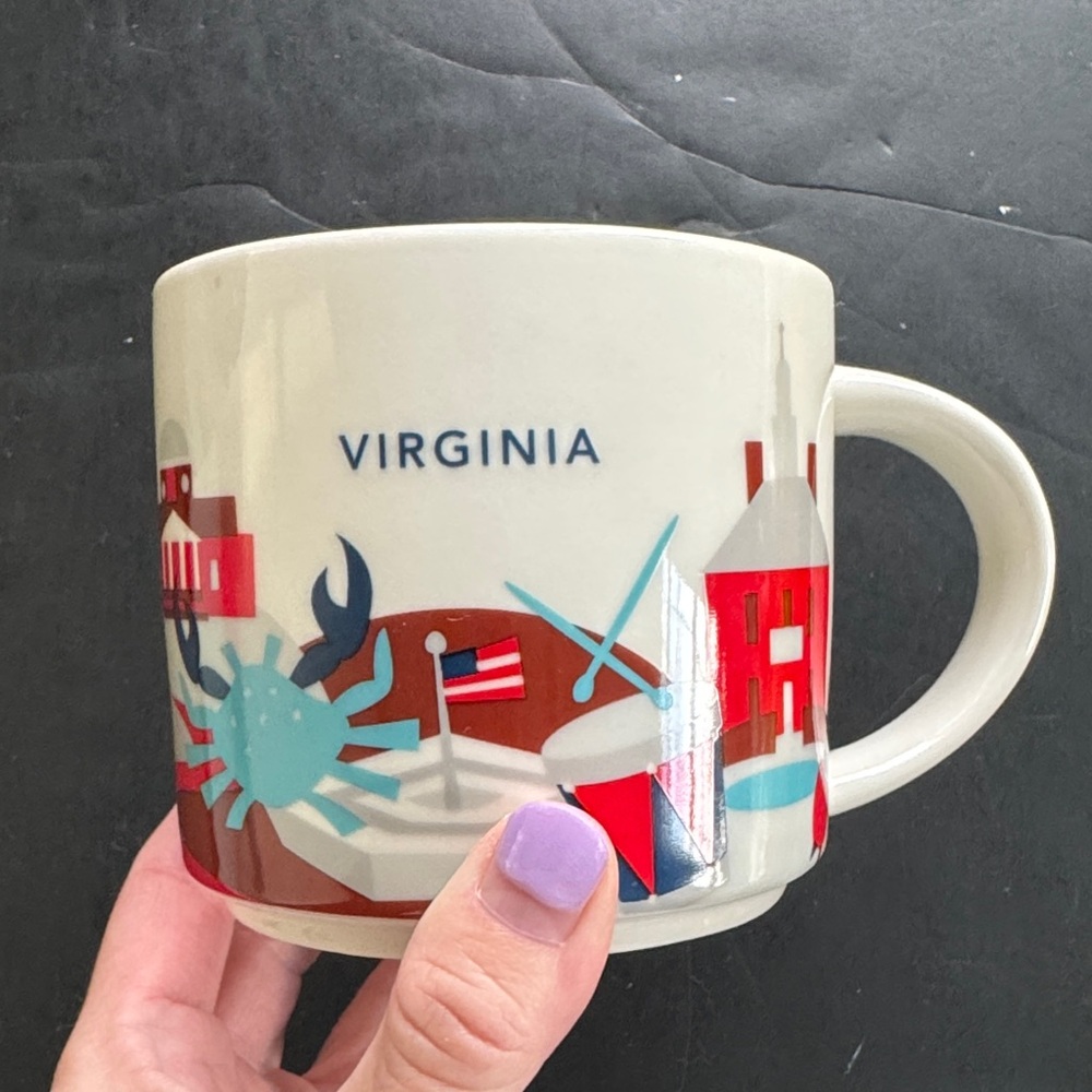 Starbucks Virginia You Are Here Series‎ Collection Ceramic Mug 14oz Tea Coffee